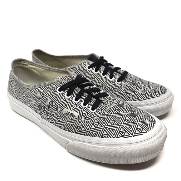 Vans Shoes - Vans | Black And White Geometric Print Sneakers